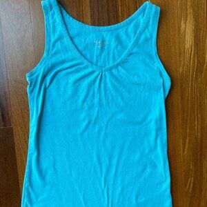 Merona Teal Cotton Tank Top Sz S